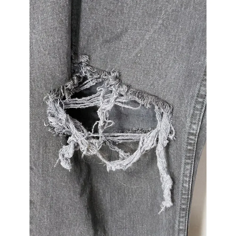 Abercrombie & Fitch Gray Straight Jeans Women Size 37/24